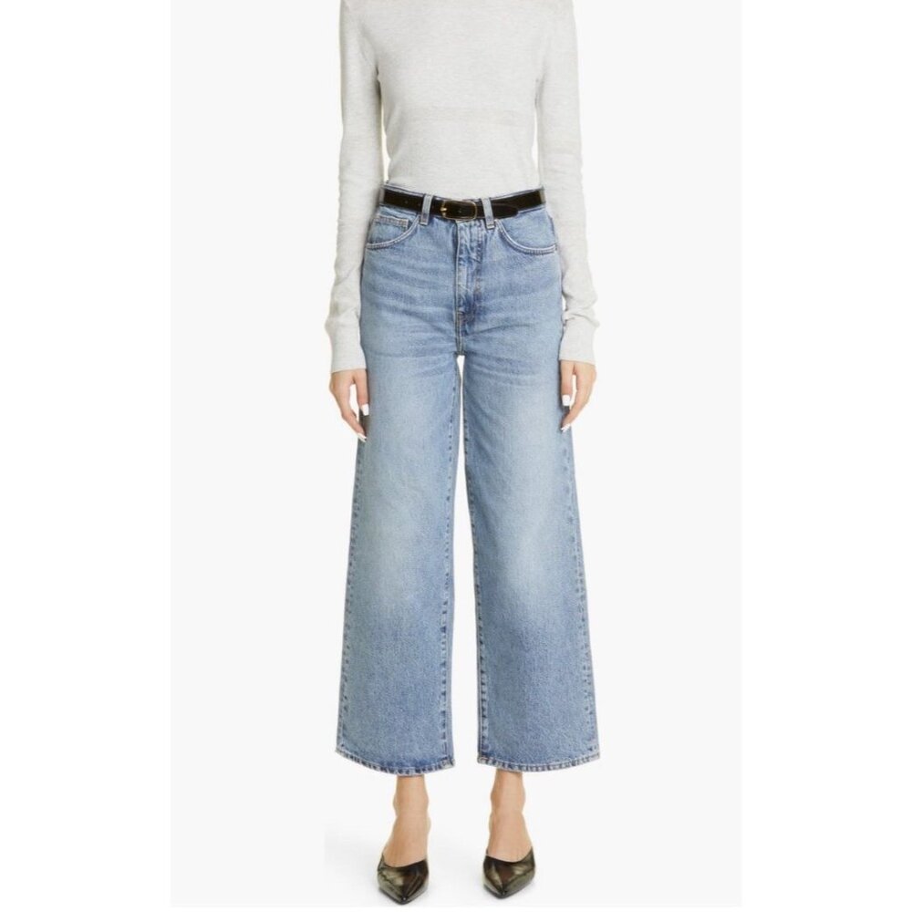 NWT TOTEME Flare Jeans Worn Blue Size 27 - Picture 2 of 11